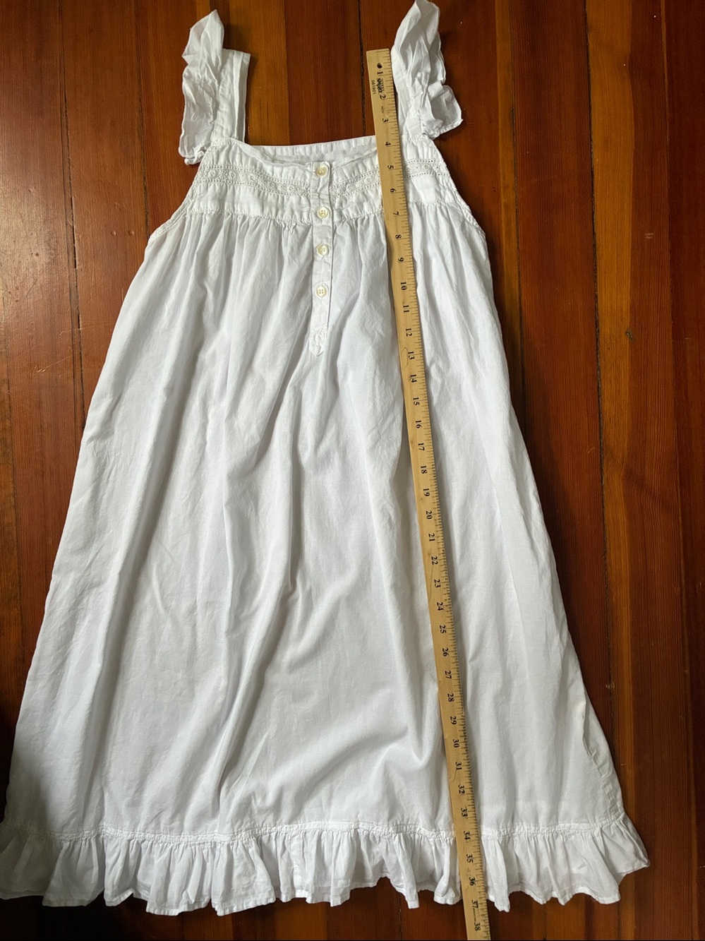 Gorgeous nightgown XS romantic cottagecore feminine fairy tale ruffle cotton - Picture 4 of 7